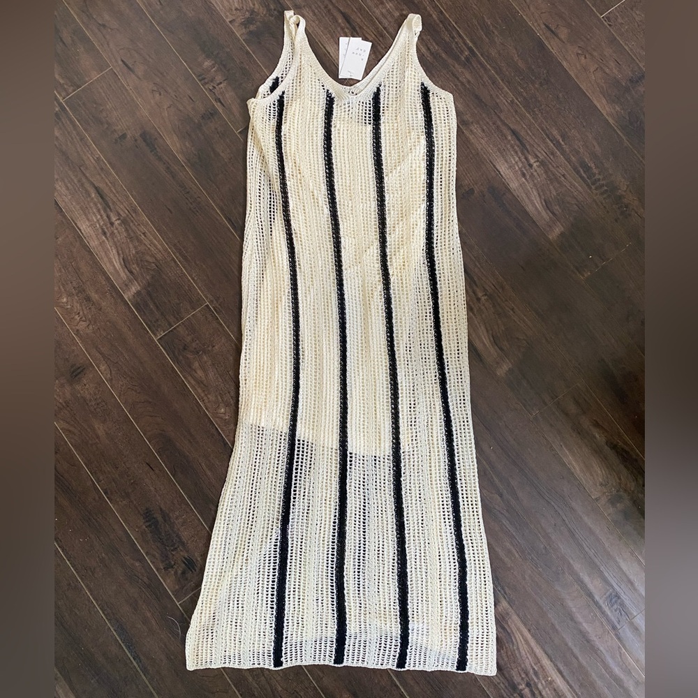 Striped Knit Maxi Dress